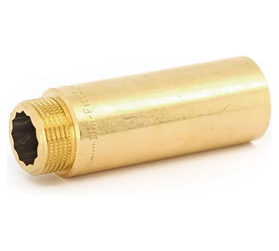 Удлинитель НВ 20 мм х 1/2", латунный "Uni-fitt"